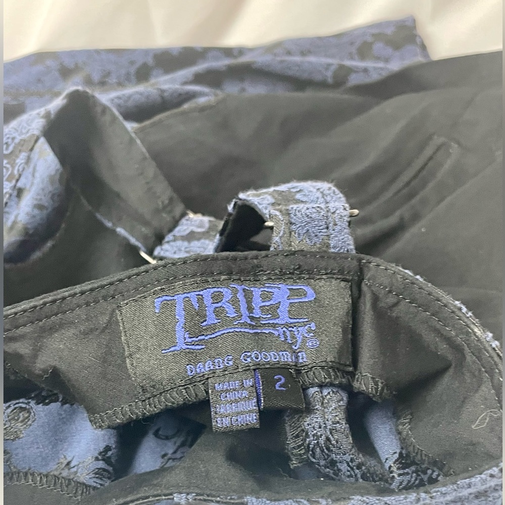 Vintage tripp 2x Victorian corset in blue and black vintage torrid plus size - Picture 3 of 10